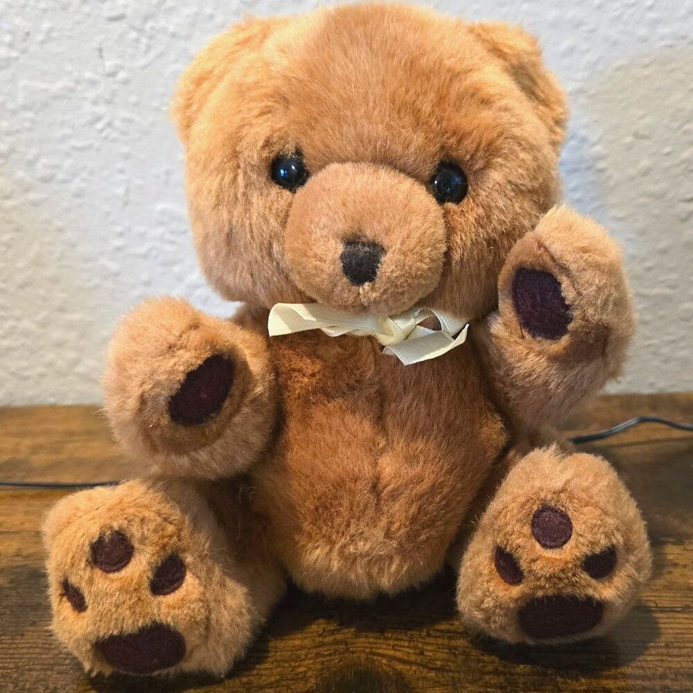 Vintage 1980s Russ Berrie Rusty Teddy Bear Plush 8.5" Item 599 Paw Pads